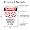 Signmission No Smoking Oxygen In Use Danger Sign, Vinyl Decal, 7in W x 10in L, 2PK OS-2PACK-DS-D-710-V-1488 - alternate 4